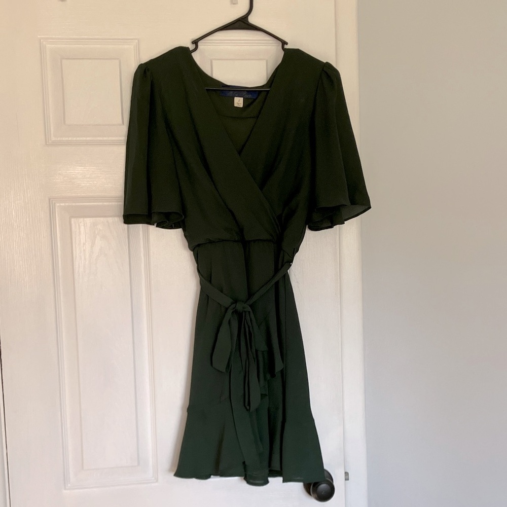 BLUE RAIN Green Midi Dress S